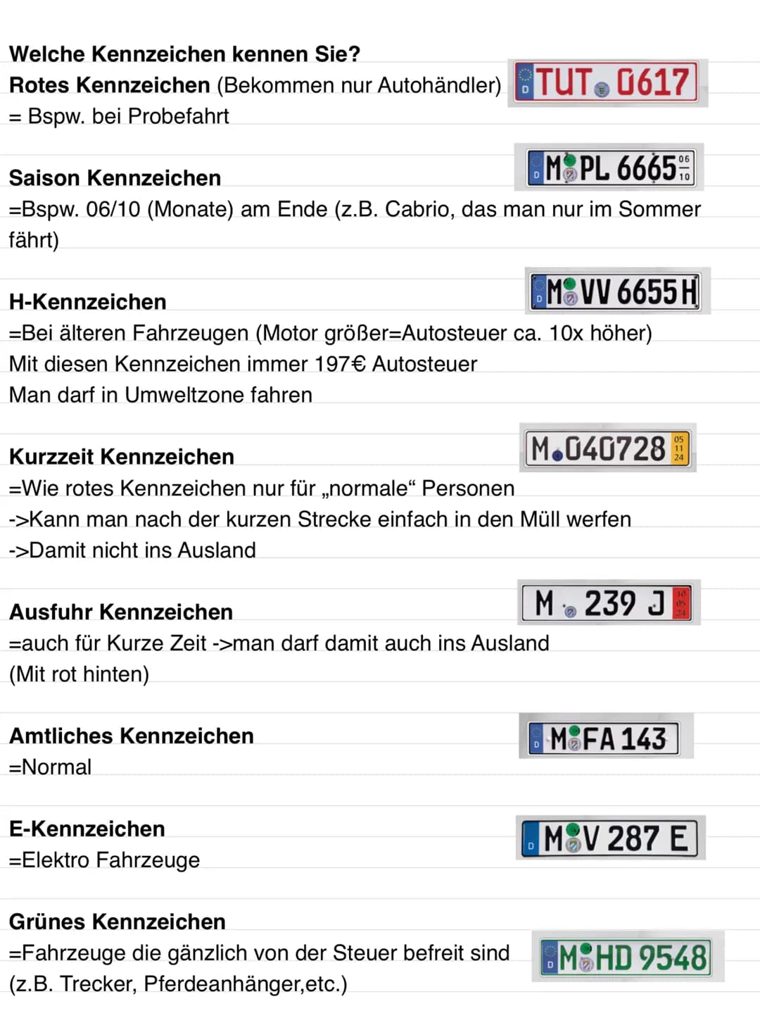 Thema 2
Rechtliche Rahmenbedingungen
Alle 15 Jahre neuer Führerschein
-> mit neuem Passfoto
Begleitetes Fahren gilt nur in Deutschland & Öst