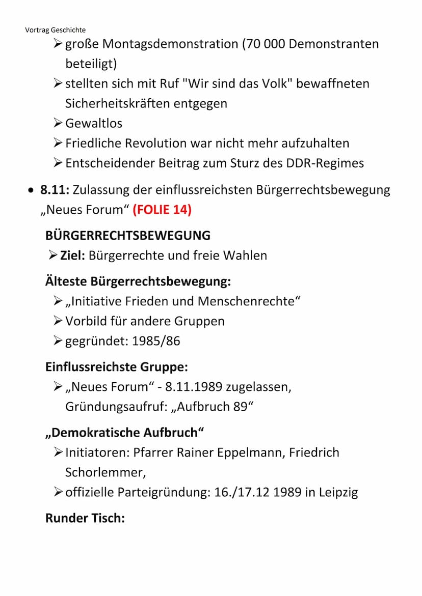 Vortrag Geschichte
- Die friedliche Revolution 1989 -
LEITFRAGE:
Weg! Raus aus der DDR.
Wie wurde der Wille zur Wirklichkeit?
ALLGEMEIN:
• F