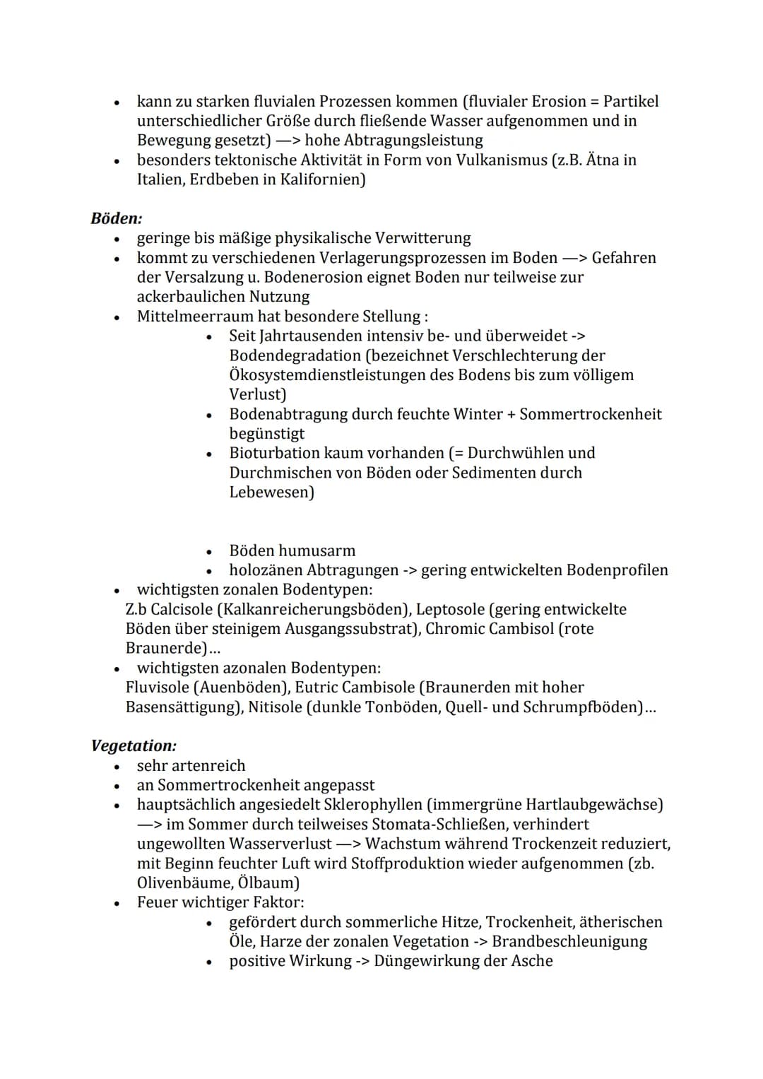 Die Winterfeuchten Subtropen
Klima:
●
●
subtropisch-randtropischen Hochdruckgebiete beeinflussen Ökozone im
Sommer bedeutet:
-> sommerliche 