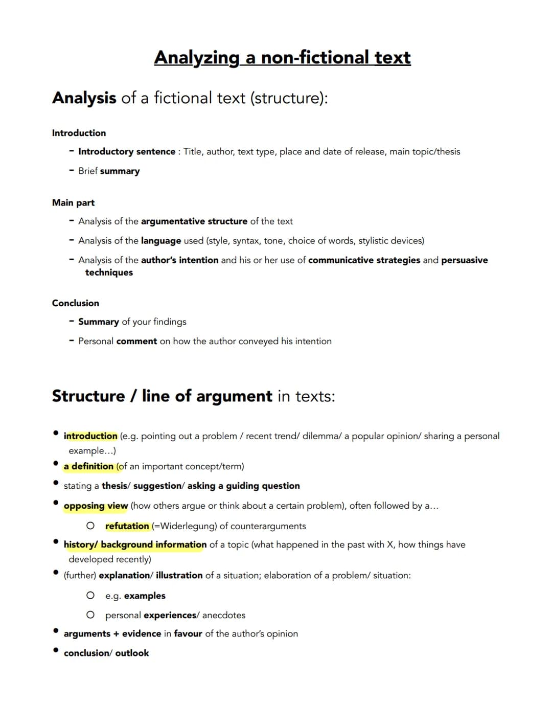 
<p>In this non-fictional text analysis example, we will be analyzing the argumentative structure of the text and the author's intention, as