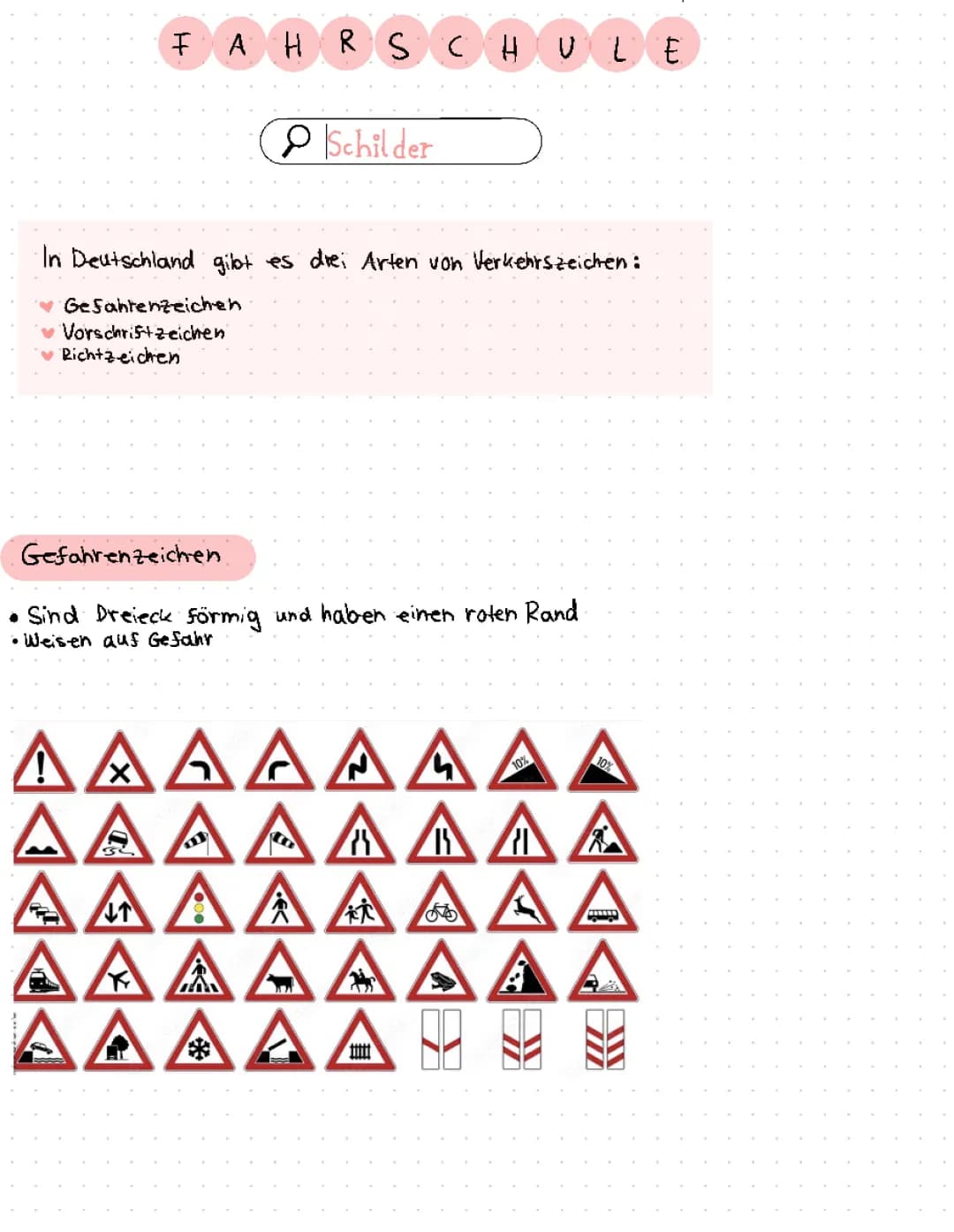 Alle Verkehrszeichen und ihre Bedeutung - Mit Bildern und PDFs