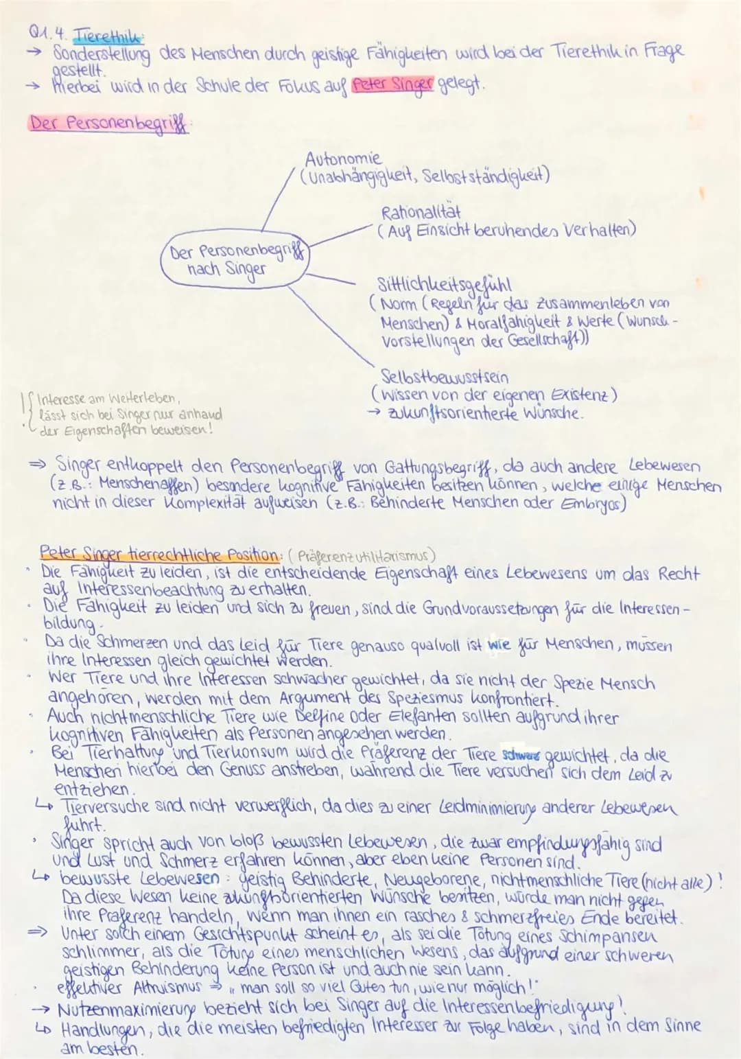 Peter Singer Tierethik: Einfach erklärt mit Unterrichtsmaterial und PDF