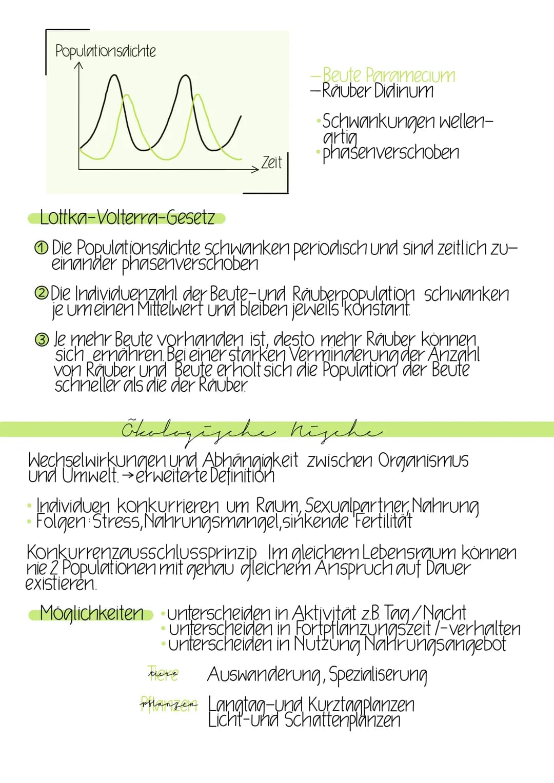 Beziehungen in Biozönosen
Erfolg und Uberleben einer Art nicht nur von abiotischen Faktoren
auch biotischen Faktoren (andere Lebewesen)
biot