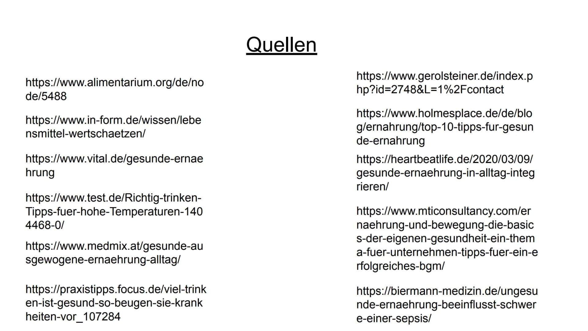Gesunde Ernährung
↓ Gliederung
1. Ernährungspyramide
2.Bestandteile von Lebensmitteln
3.Allgemeine Ernährungstipps
4.Ernährungsformen
5.Folg