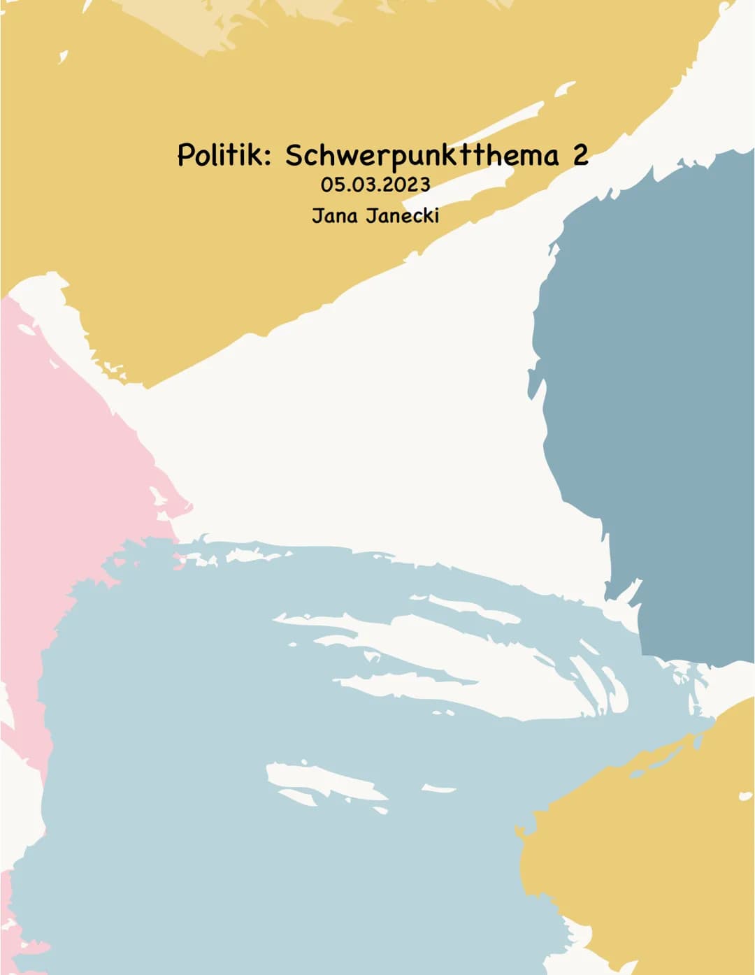 Politik: Schwerpunktthema 2
05.03.2023
Jana Janecki Checkliste:
● Merkmale der Globalisierung
● Globale Ungleichheit
-> Globaler Sünden, Glo