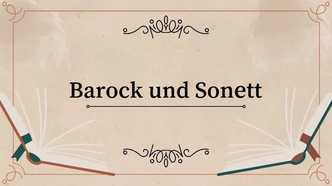 Barock und Sonett 