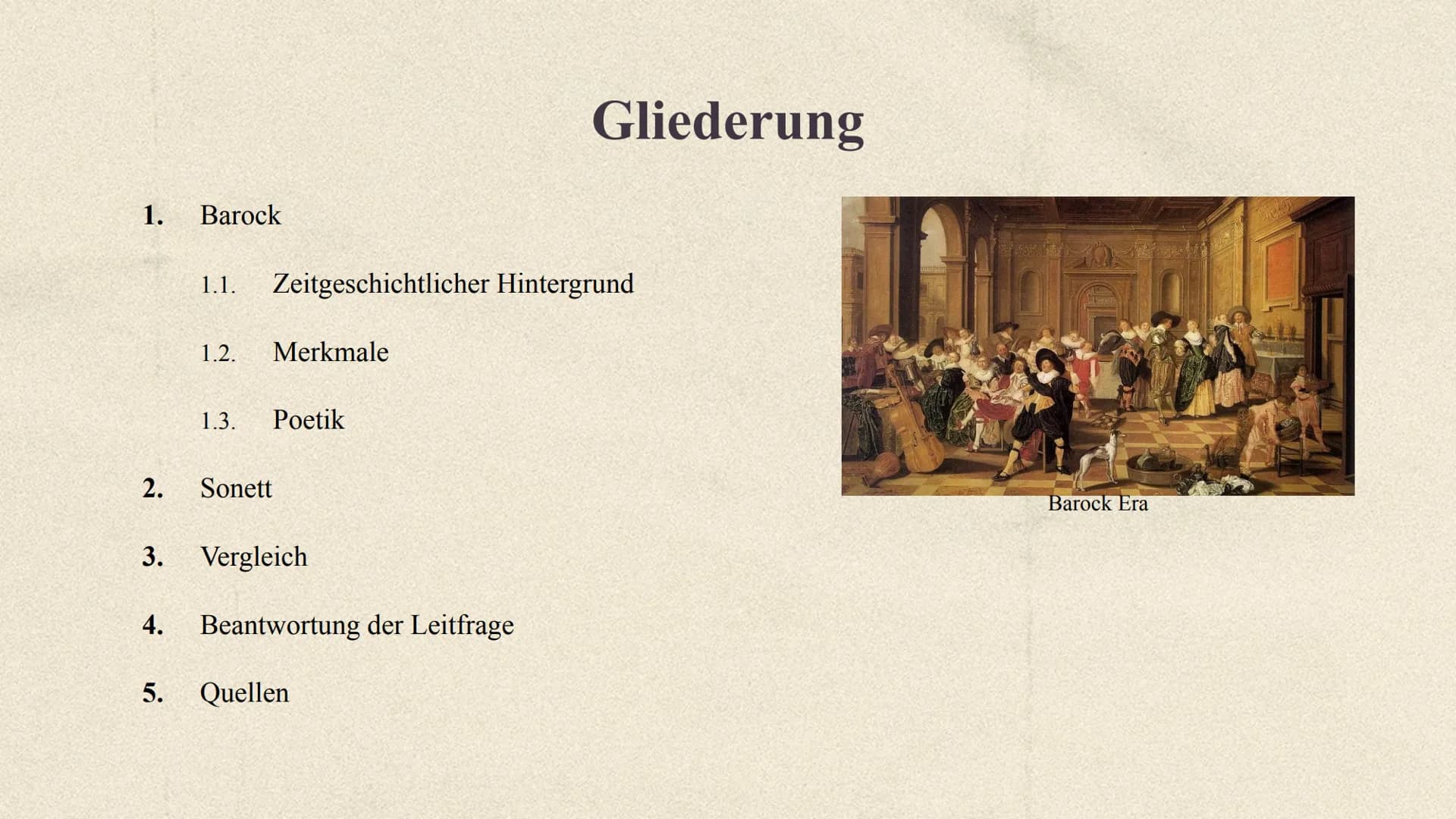 spellin
Barock und Sonett
hoone Inwiefern besteht eine Affinität zwischen dem
literarischen Barock und der lyrischen Gattung
Sonett? 1.
Baro