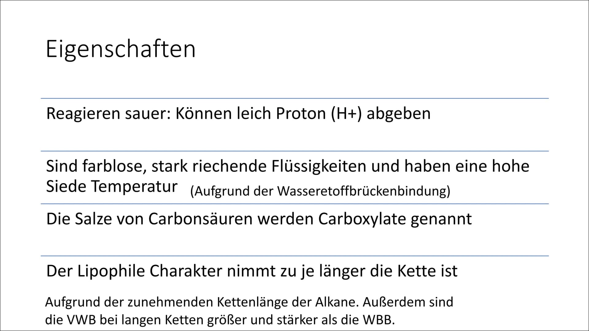 000
O
Oo
Carbonsäure
Von Paula, Sarah, Victoria,
Celine, Malte Inhaltsverzeichnis
●
●
●
●
●
Funktionelle Gruppe
Synthese
Anwendung + (Herste