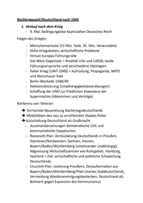 Know Zusammenfassung Nachkriegszeit  thumbnail