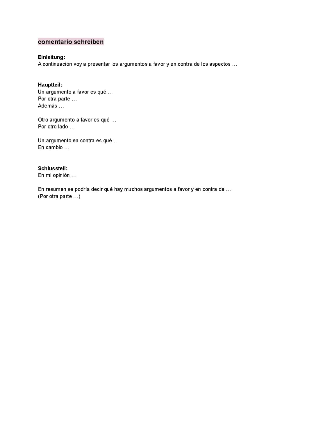 Cómo Escribir un Comentario en Español: Ejemplos y Estructura
