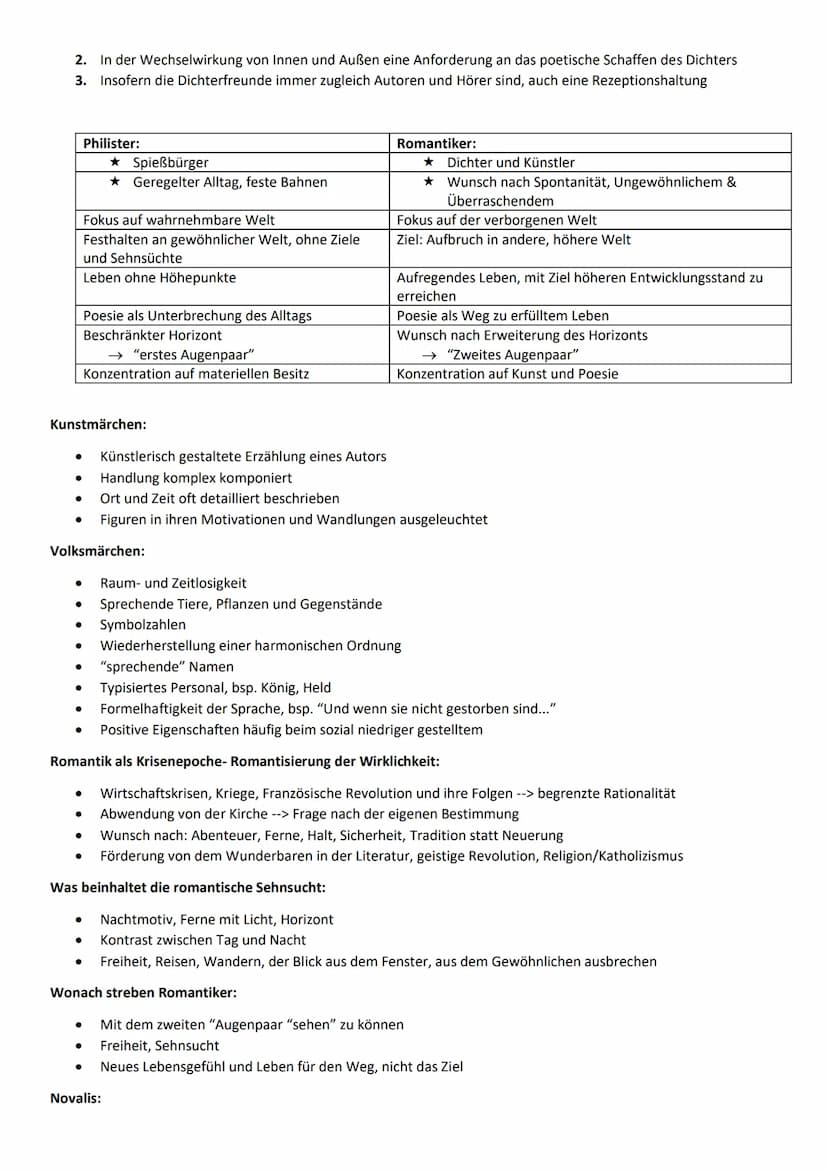 1. Semester Deutsch Leistungskurs
Aufklärung (circa 1720-1785):
Lichtmetaphorik - Auflösung des Unklaren und Verworrenen in der Gedanken- un