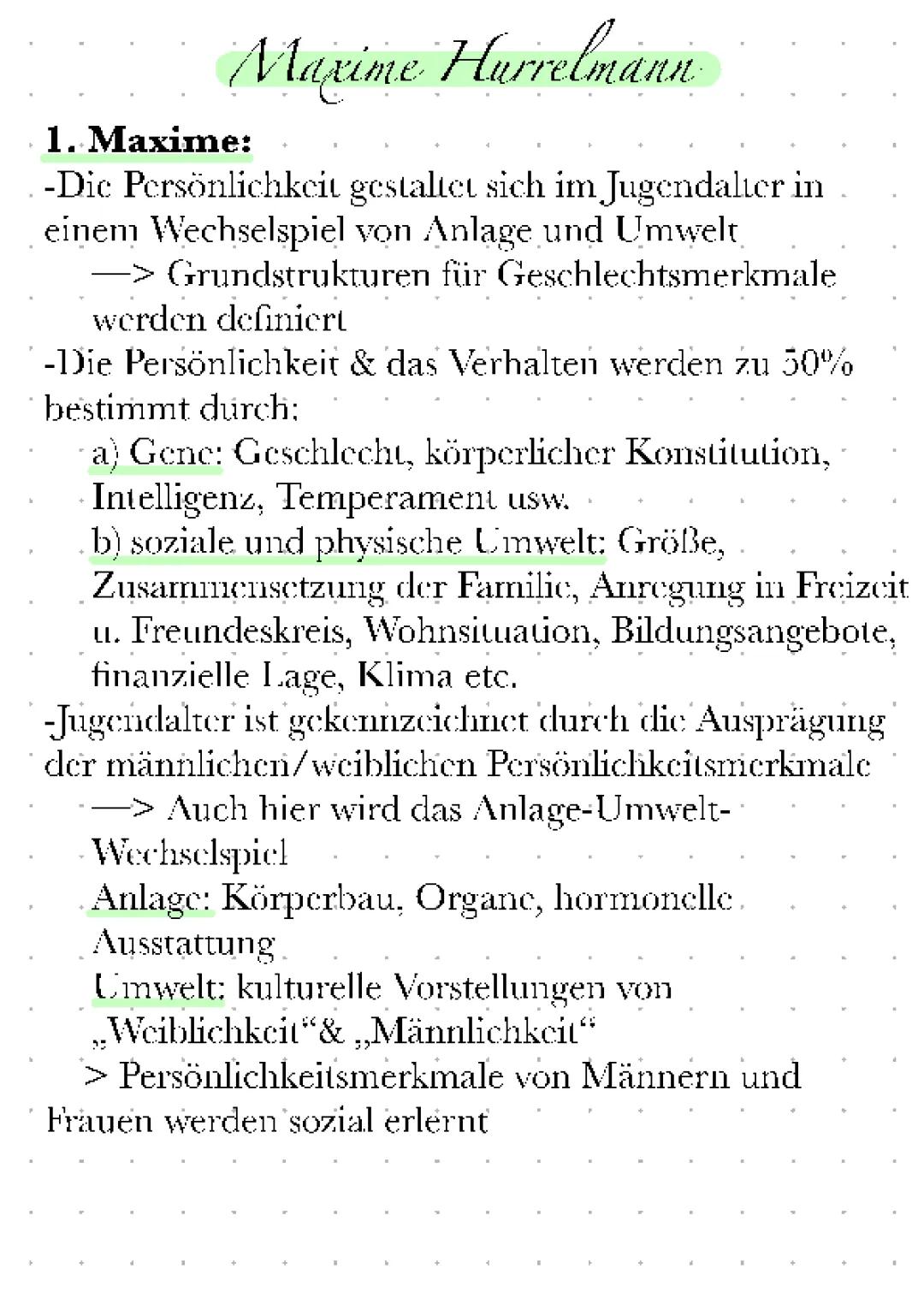 Die 10 Maxime von Klaus Hurrelmann einfach erklärt – Zusammenfassung und Beispiele