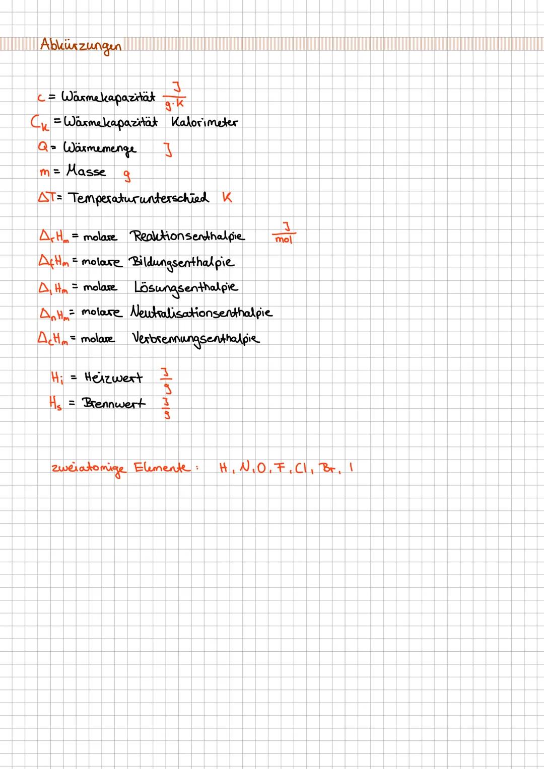  ## Chemie Klausur (11.1)

### Themen

- Grundbegriffe
- Experimentelle Ermittlung von Reaktionsenthalpien
- Heiz- und Brennwert
- Rechneris