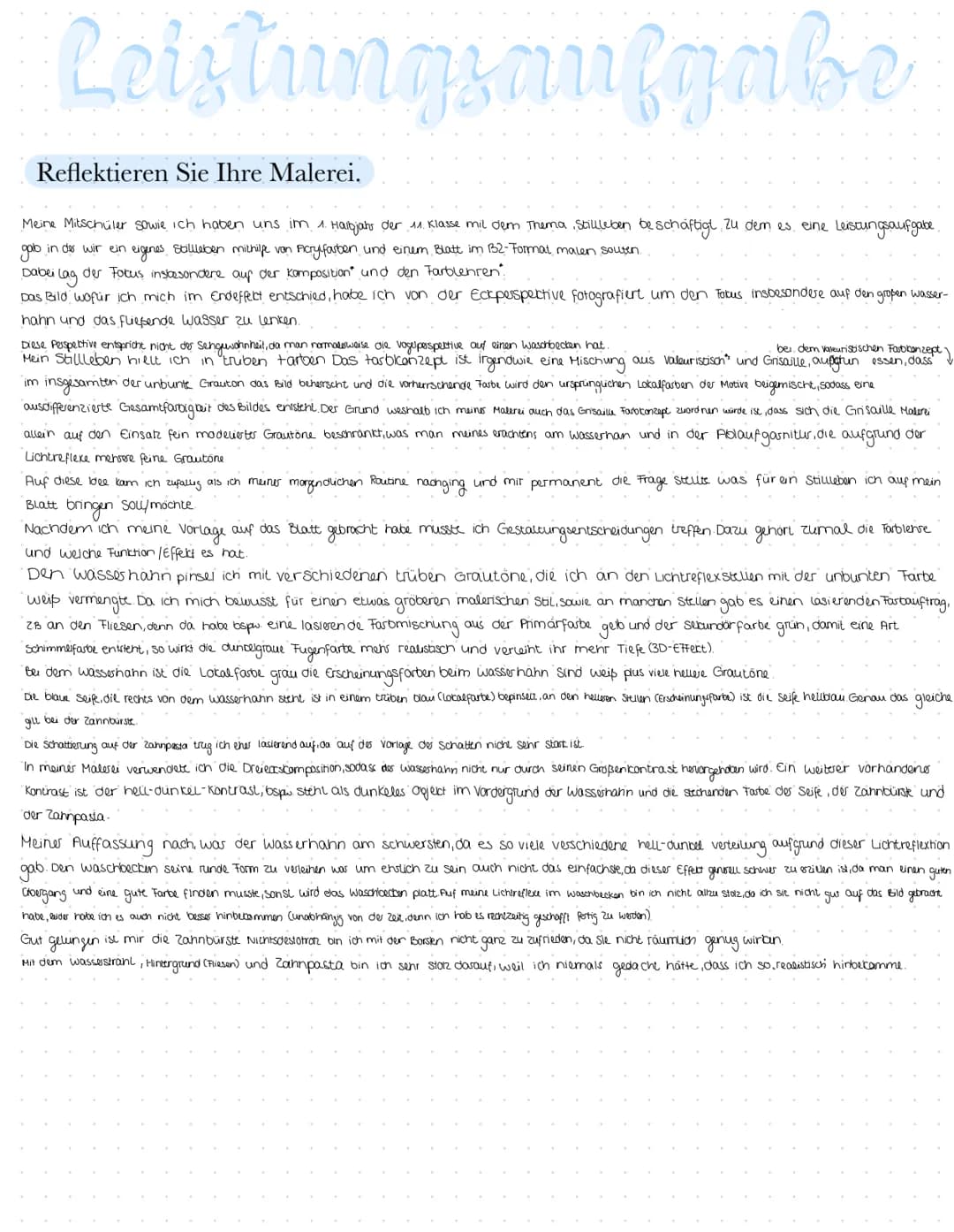 KU EF
UV1: Farbe Farbe
LEISTUNGSAUFGABE
Gestalten Sie ein zeitgenössisches Stillleben.
Inhaltliche Vorgaben:
• Motiv/Einzelelemente: Objekte
