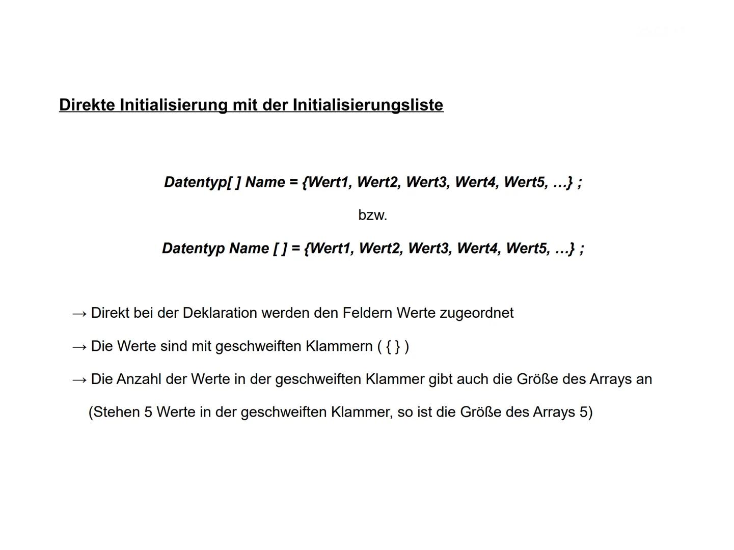 Arrays ●
Was ist ein Array?
• Deklaration und Initialisierung von Arrays
Aufgaben zu Arrays
• Mehrdimensionale Arrays
●
Gliederung
Quellen C