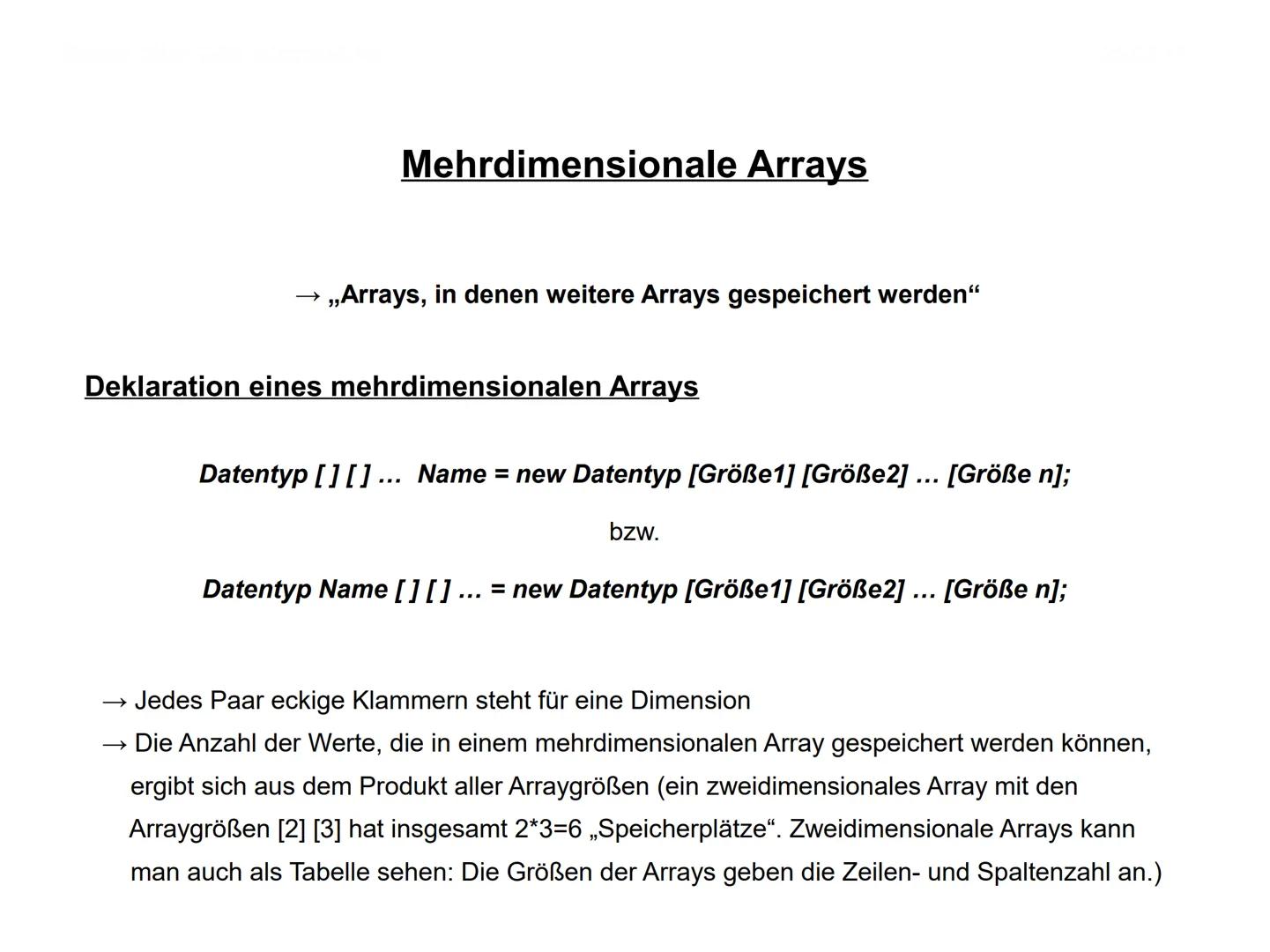 Arrays ●
Was ist ein Array?
• Deklaration und Initialisierung von Arrays
Aufgaben zu Arrays
• Mehrdimensionale Arrays
●
Gliederung
Quellen C