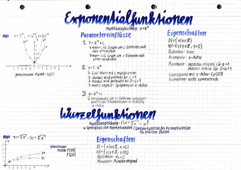 Lineare Funktionen
Funktionsgleichung: y=m⋅ x + n
Bsp f(x) = 2x-1.
f(x) = -2+1
-3
2x-1
−2+1
X
von dort diesen
Schritt befolgen
Zum Zeichnen: