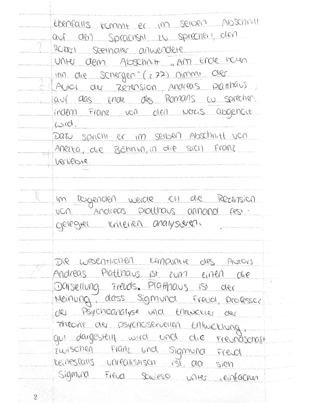 Klausur
Die
Rezension
Freuds Freund", verfasst von
Platthaus, im
Andreas
indem er.
ähnlicn
Joncherweise
02.11 2012 veröffentlicht, handelt
R