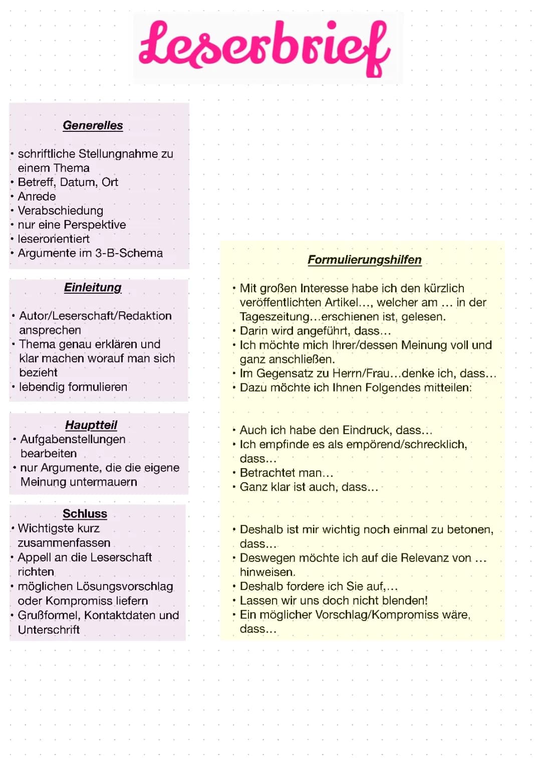 zu Leserbrief