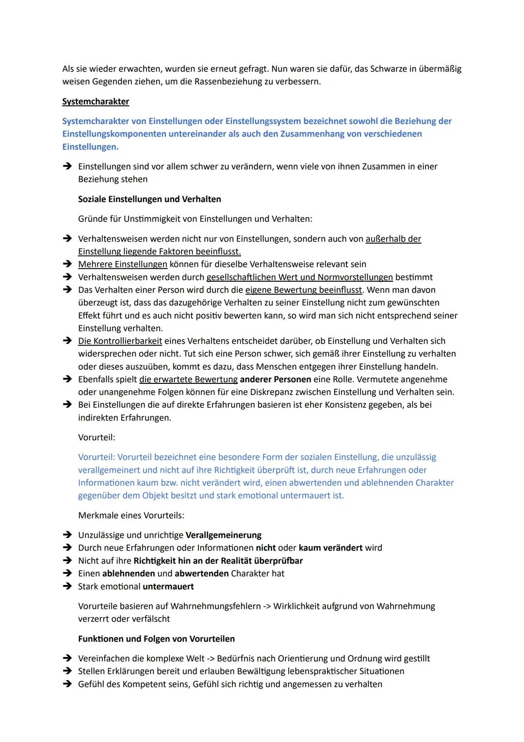 Als soziale Einstellung wird eine relative dauerhafte, im Laufe des Lebens erworbene und
bedeutsame Tendenz eines Individuums bezeichnet, ei