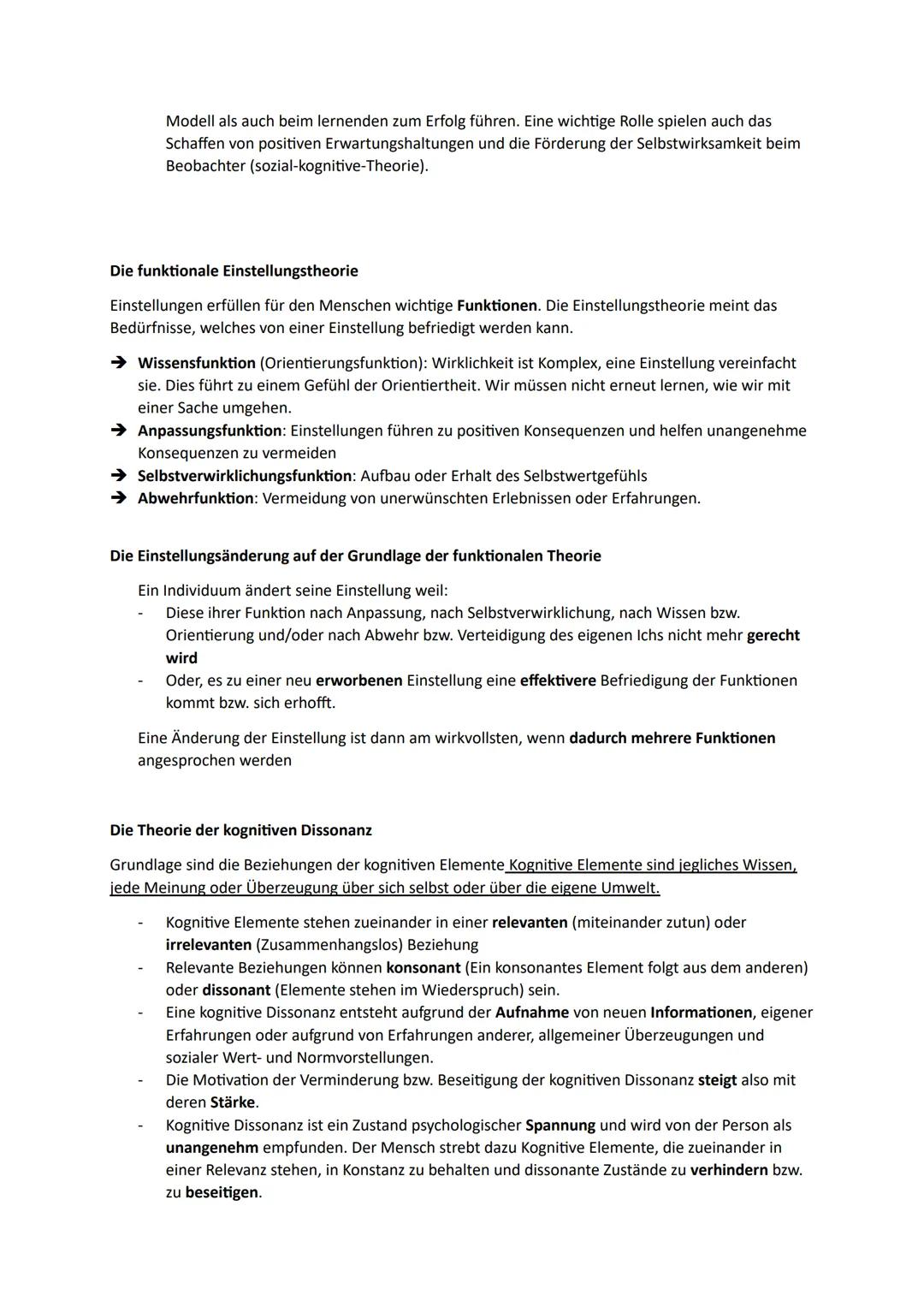 Als soziale Einstellung wird eine relative dauerhafte, im Laufe des Lebens erworbene und
bedeutsame Tendenz eines Individuums bezeichnet, ei