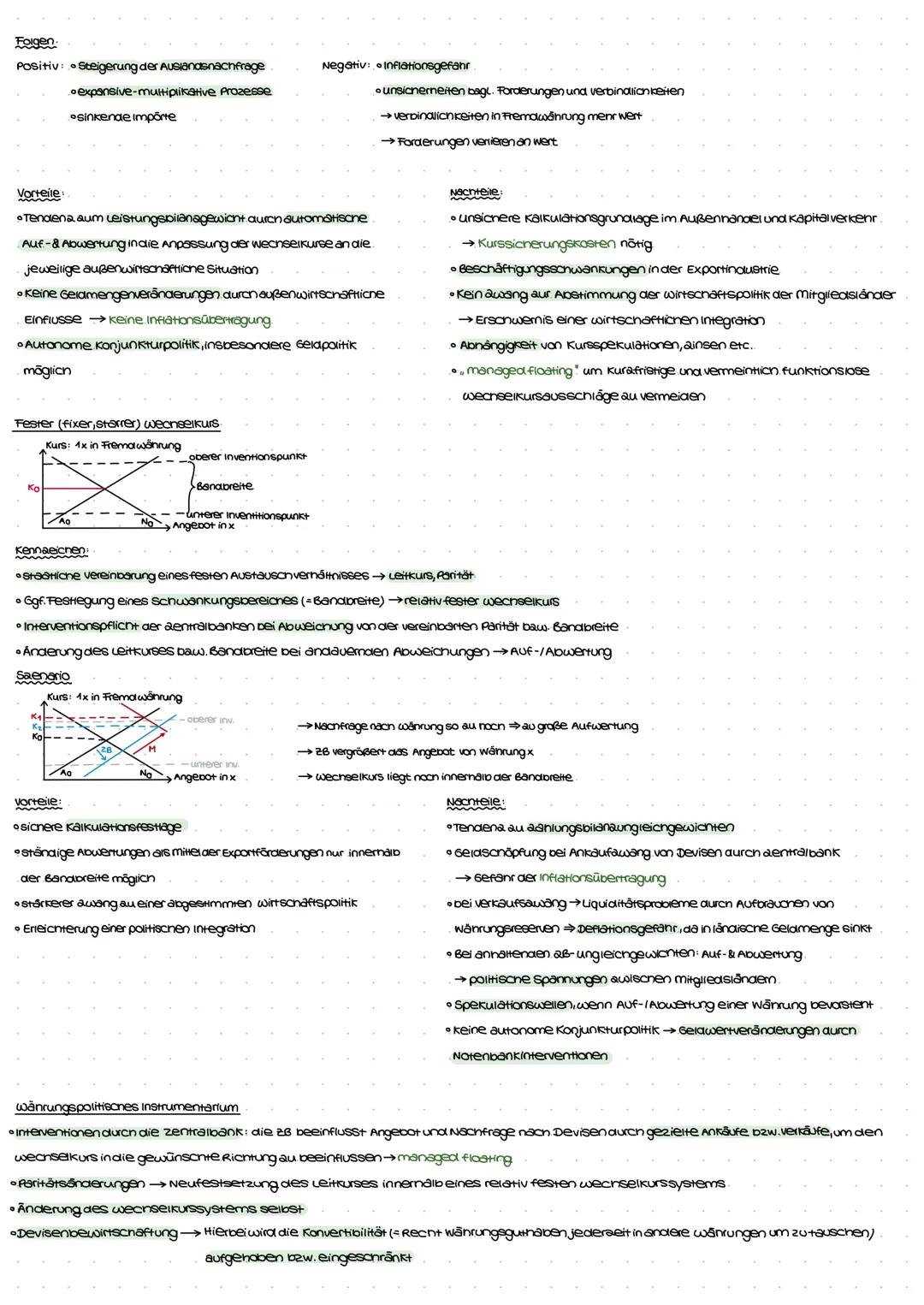IECUCELULIOCEO
VVLCH JLLITUTULU
wechs
Einflussfaktoren
Definition: Der Wechselkurs ist der Preis einer ausländischen Währungseinheit
→ ausge