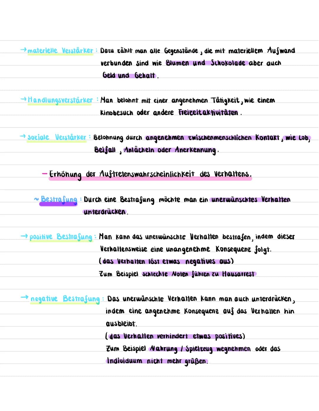 ~Operante Konditionierung
→Es ist eine bekannte Lerntheorie des Behaviorismus.
Es geht darum, dass ein Mensch oder ein Tier eine bestimmte V