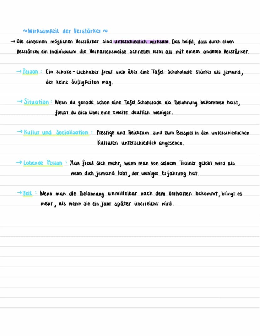 ~Operante Konditionierung
→Es ist eine bekannte Lerntheorie des Behaviorismus.
Es geht darum, dass ein Mensch oder ein Tier eine bestimmte V