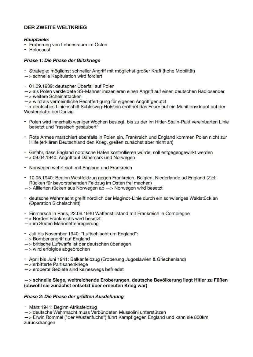 Der 2. Weltkrieg
NS-WIRTSCHAFTSPOLITIK
- "Völkische Wirtschaft" (Mischung aus Markt- und Planwirtschaft)
Unterordnung der Wirtschaftsprozess