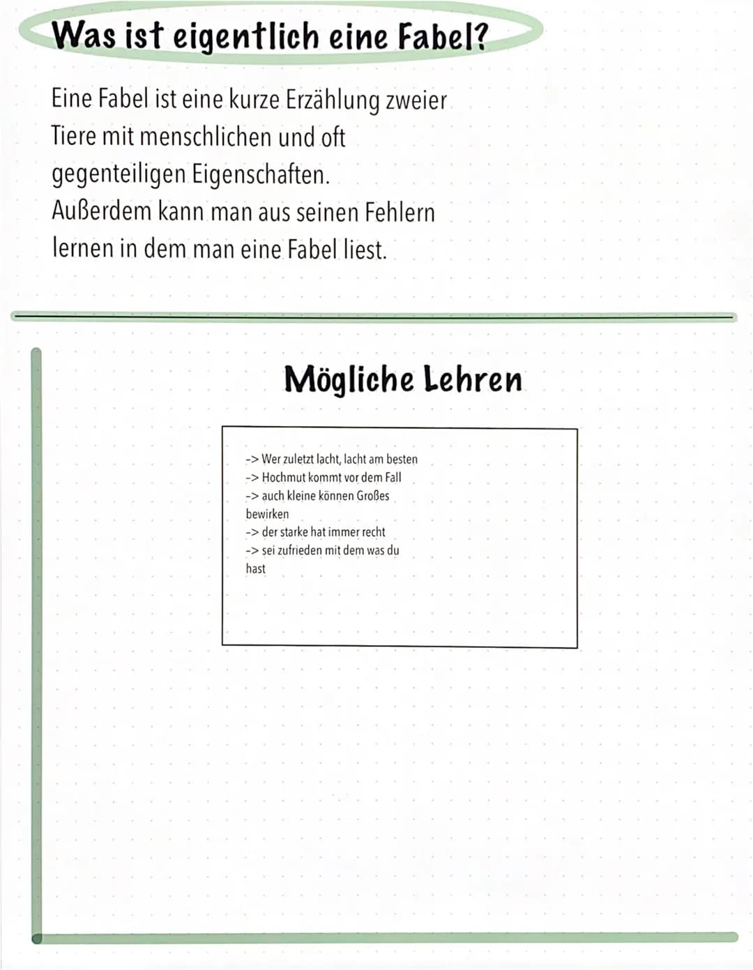 CHECKLISTE
• Weißt das Tierpaar unterschiedliche Eigenschaften auf?
Hat eure Fabel einen klaren Aufbau: Ausgangssituation -
Lösung/Überrasch