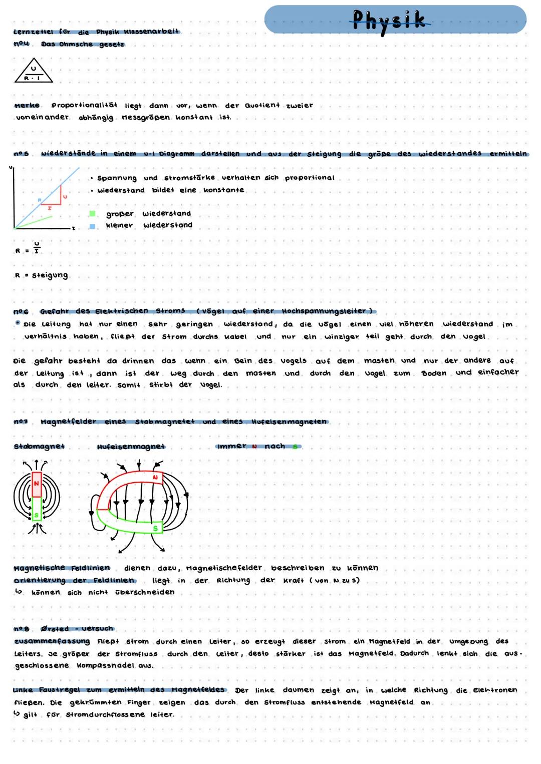 Lernzettel für die Physik Klassenarbeit.
no 4 Die wichtigsten Schaltsymbole für Schaltkreise. Aus abbildungen oder Texten Schaltkreise zeich