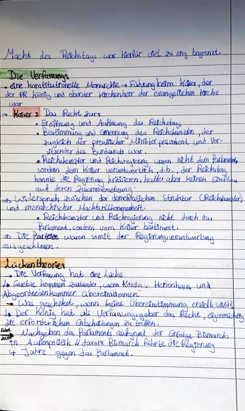 Die Reichsgründung
Der Weg zur Reichsgründung:
-Nach 1848/1849 -> Restauration des Deutschen Bundes
-> Es gibt einen Streit: Wer hat im Deut