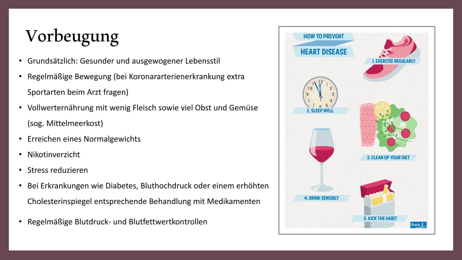 Herzinfarkt Definition
Erste Hilfe
Gemeinsamkeiten Herzinfarkt
und Schlaganfall
INHALT
Vorbeugung
Symptome
Behandlung
Ursachen und
Risikofak