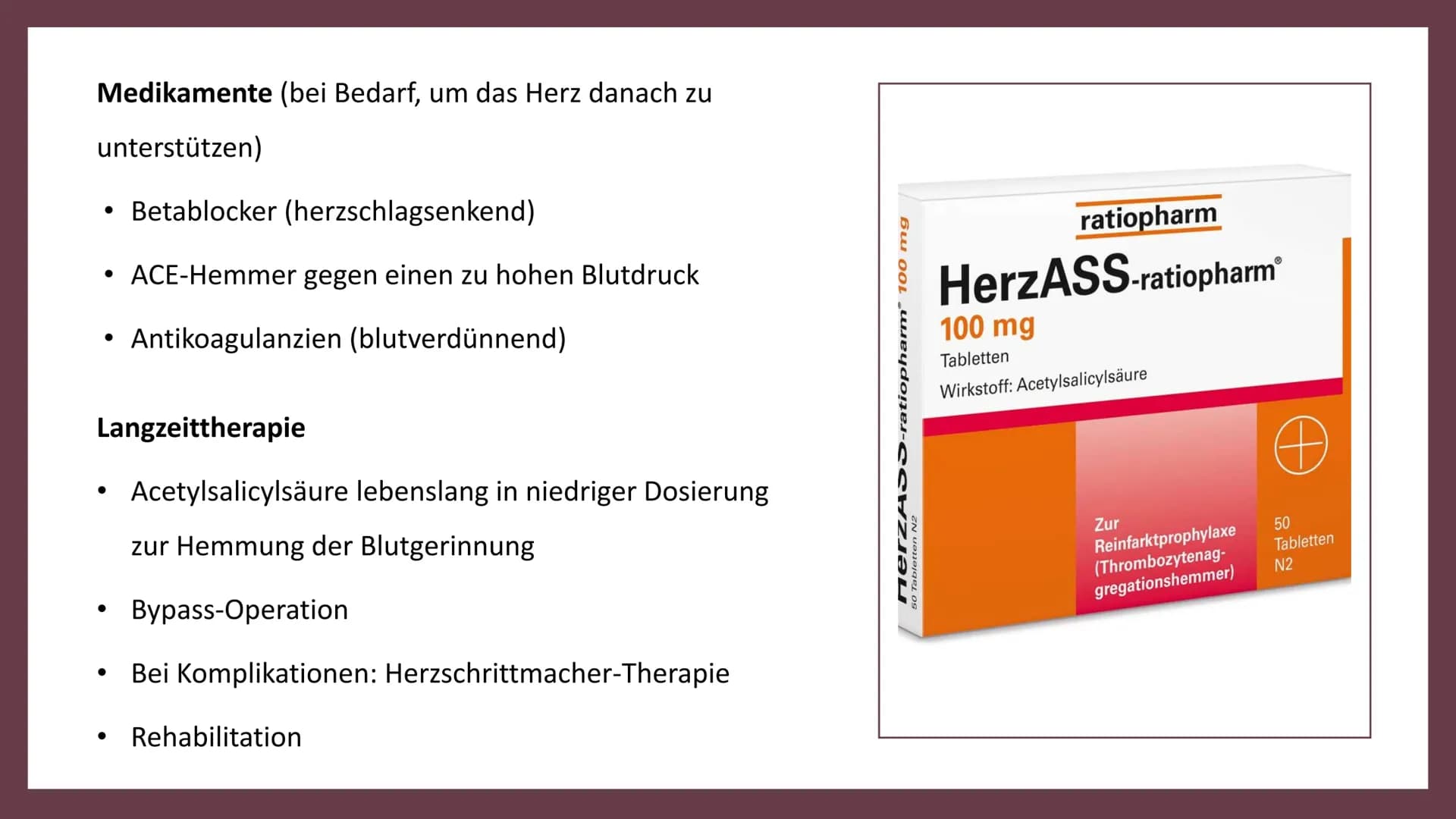 Herzinfarkt Definition
Erste Hilfe
Gemeinsamkeiten Herzinfarkt
und Schlaganfall
INHALT
Vorbeugung
Symptome
Behandlung
Ursachen und
Risikofak