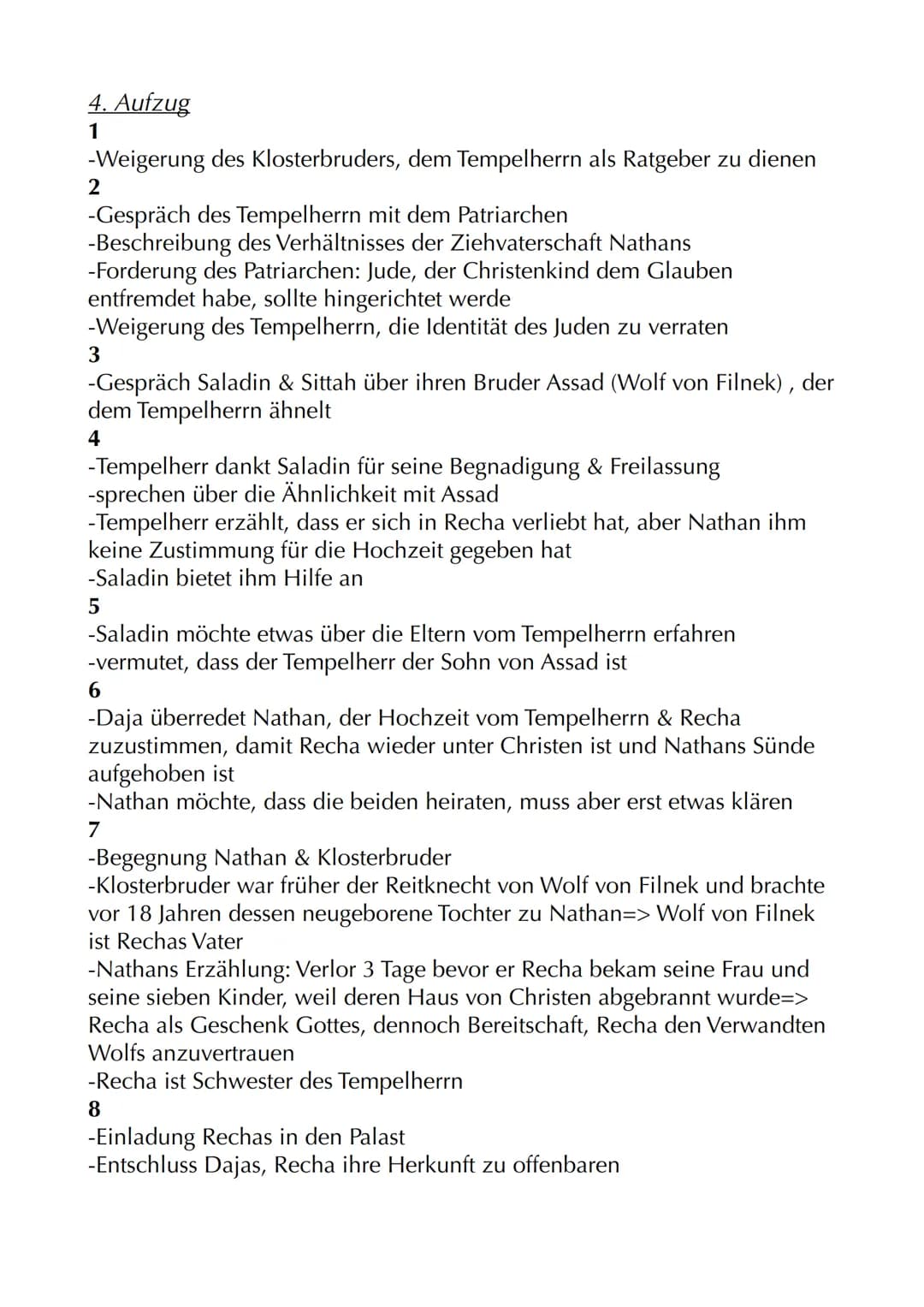 Nathan der Weise
Autor: Gotthold Ephraim Lessing
Jahr: 1779
Textsorte: Dramatisches Gedicht
Aufbau: 5 Aufzüge/Akte mit jeweiligen Auftritten