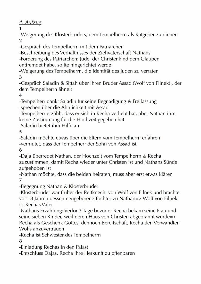 Nathan der Weise
Autor: Gotthold Ephraim Lessing
Jahr: 1779
Textsorte: Dramatisches Gedicht
Aufbau: 5 Aufzüge/Akte mit jeweiligen Auftritten