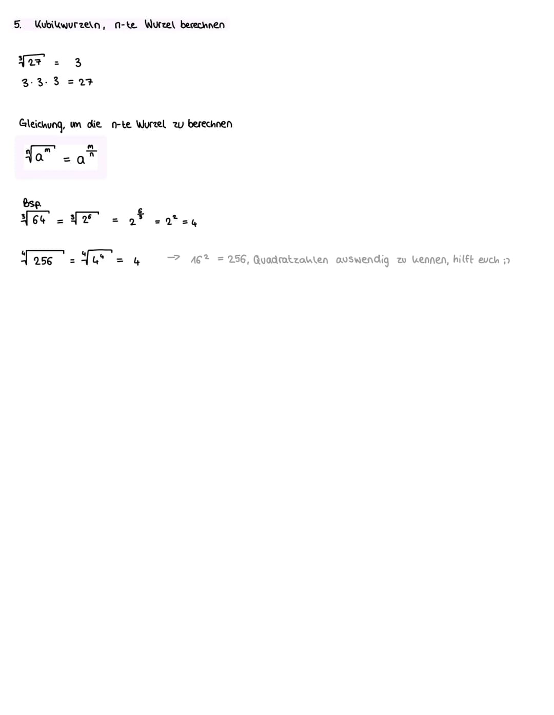 Bezeichnung
Wurzelexponent
↑
Radikand
1. Addieren und subtrahieren
√a + √b² ± √a+b
fa - √6 + √a-b
2. Multiplizieren und dividieren
√a· √b² =