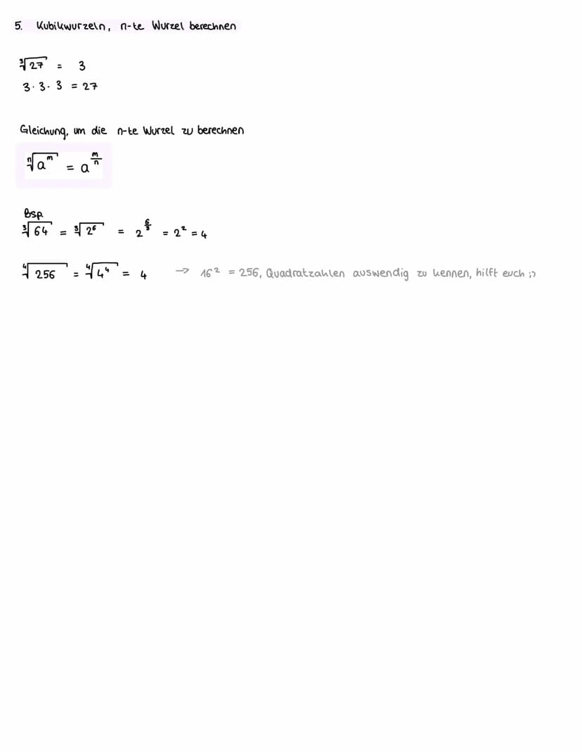 Bezeichnung
Wurzelexponent
↑
Radikand
1. Addieren und subtrahieren
√a + √b² ± √a+b
fa - √6 + √a-b
2. Multiplizieren und dividieren
√a· √b² =