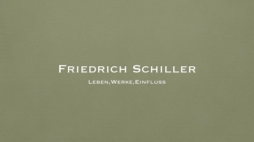 Friedrich Schiller 