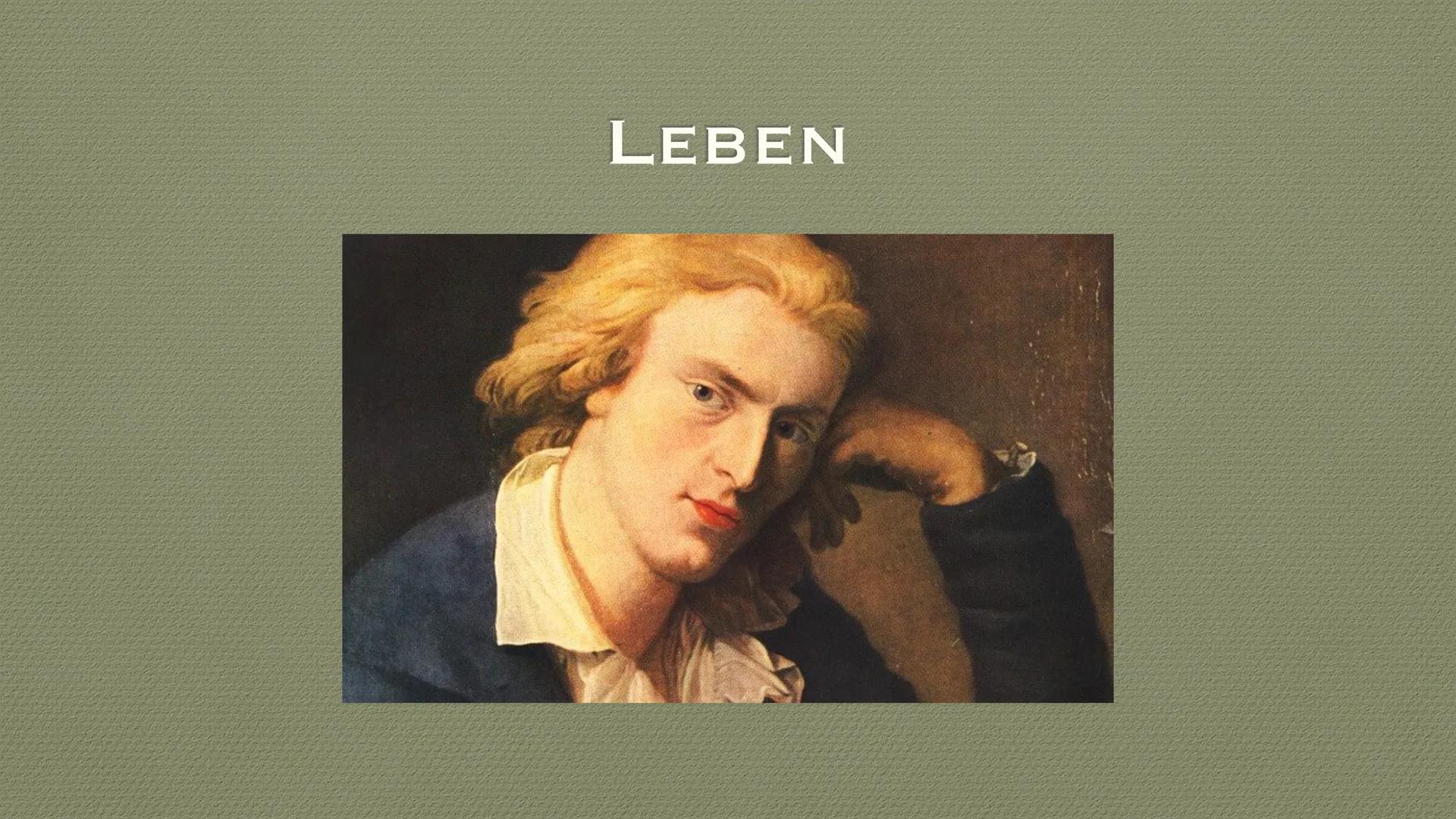 FRIEDRICH SCHILLER
LEBEN, WERKE, EINFLUSS ●
●
●
Leben
Werke
Einfluss
Quellen
INHALTSVERZEICHNIS LEBEN • 10.November 1759 in Marbach am Necka