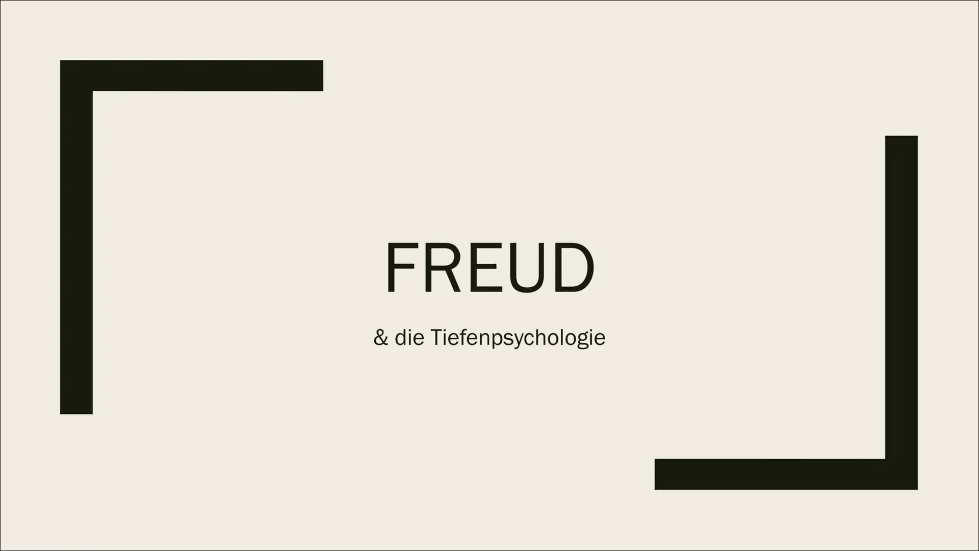 ୮
FREUD
& die Tiefenpsychologie Inhaltsverzeichnis
■ Tiefenpsychologisches Paradigma
■ Sigmund Freud
■ Topologisches Modell
Instanzenmodell
