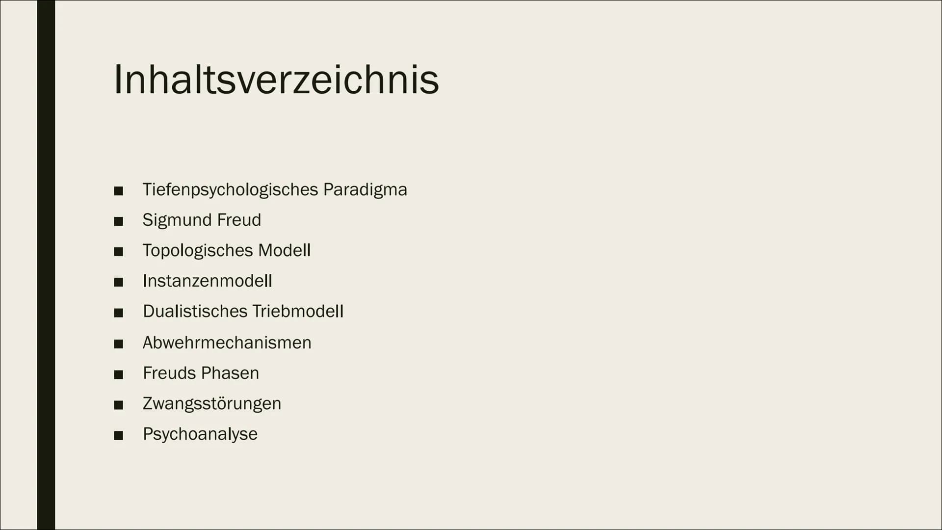 ୮
FREUD
& die Tiefenpsychologie Inhaltsverzeichnis
■ Tiefenpsychologisches Paradigma
■ Sigmund Freud
■ Topologisches Modell
Instanzenmodell
