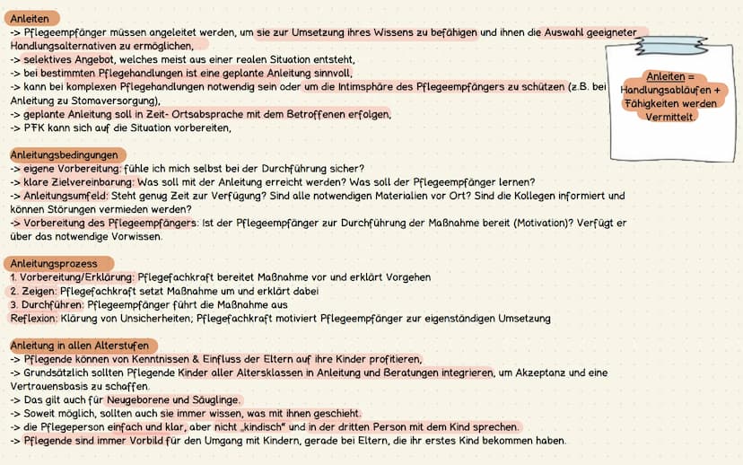 Informieren, Schulen, Anleiten und Beraten
Kompetent pflegen
-> Informieren, Schulen, Anleiten und Beraten von Pflegeempfängern sind Teil de