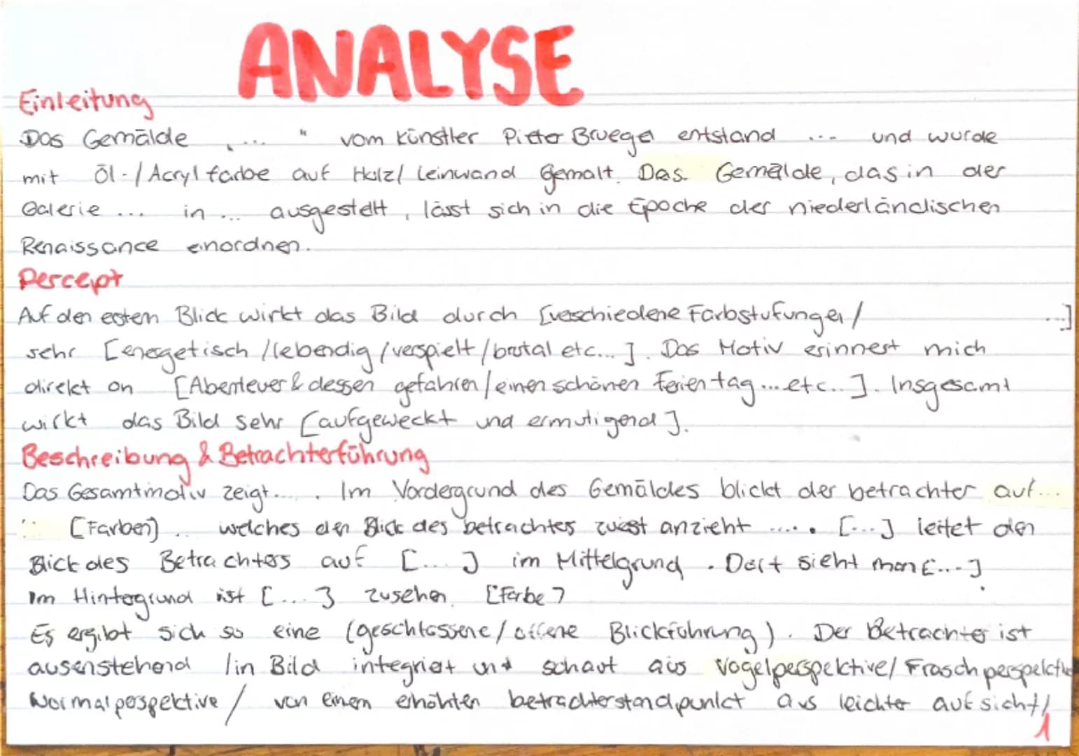 Einleitung
ANALYSE
Dos Gemälde
mit
01-/Acryl farbe auf Holzl Leinwand gemalt. Das Gemälde, das in
Galerie... in ...ausgestellt, lässt sich i