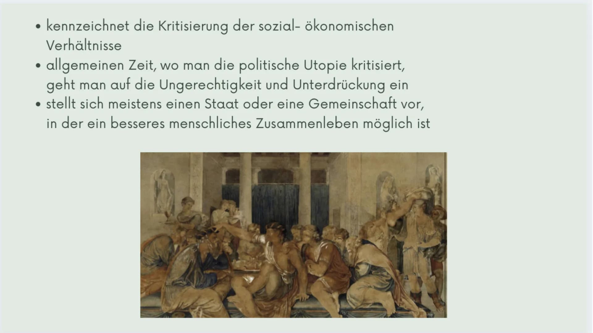 FUTURE
UTOPIA
DYSTOPIA
UTOPIA DYSTOPIA
Utopie/Distopie
Ayesha, Ataa, Tasmiha Utopie:
- Was ist Utopie?
- Arten der Utopie
-> Wissenschaftlic