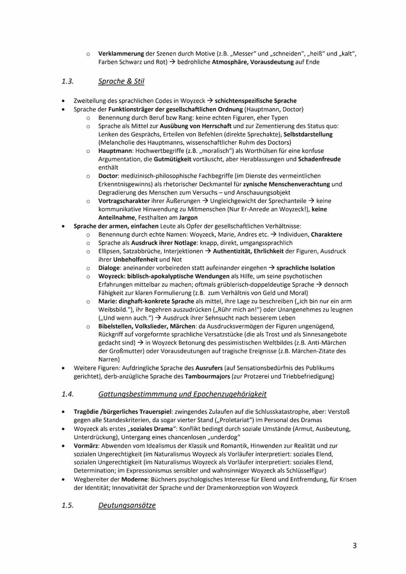 1. Woyzeck - Georg Büchner
1.1.
1.Szene, freies
Feld. Die Stadt
in der Ferne
2.Szene. in der
Stadt
3.Szene, Buden.
Lichter. Stadt
4.Szene, M