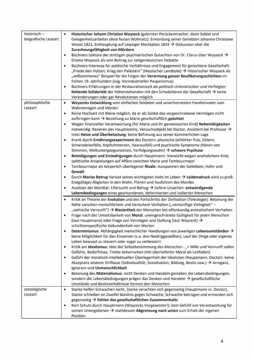 1. Woyzeck - Georg Büchner
1.1.
1.Szene, freies
Feld. Die Stadt
in der Ferne
2.Szene. in der
Stadt
3.Szene, Buden.
Lichter. Stadt
4.Szene, M