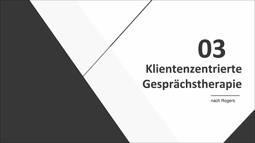 Humanistische
Psychologie Inhaltsverzeichnis
01
02
03
04
Entstehung
Personenzentrierte Theorie der
Persönlichkeit
nach Rogers
Klientenzentri