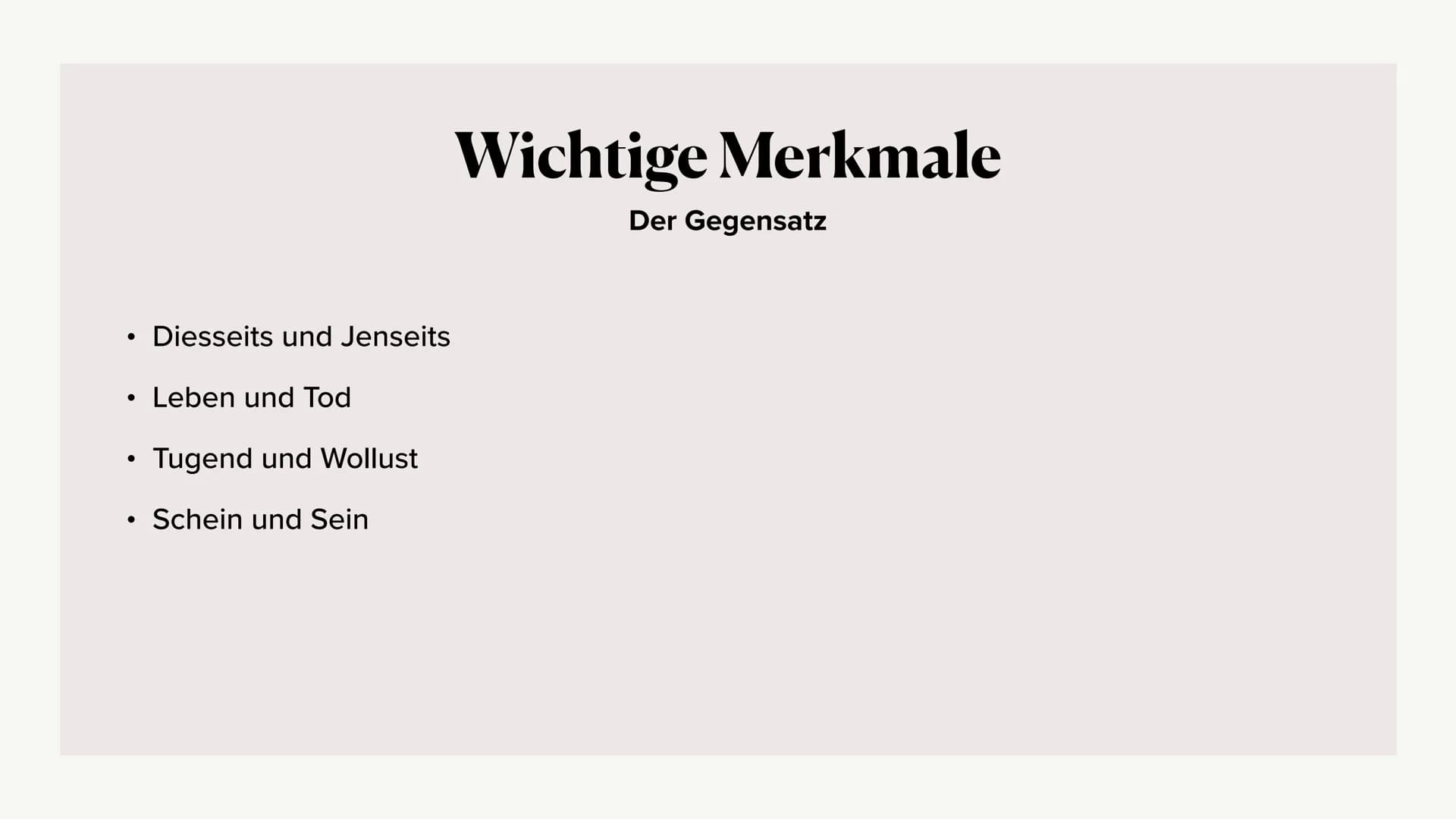 Kunstepoche Barock Inhaltsverzeichnis
• Barock
• Stillleben
Wichtige Merkmale
• Barock in den Niederlanden
o Renaissance
• Frühbarock
o Hoch