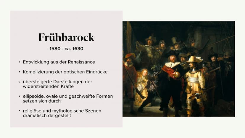 Kunstepoche Barock Inhaltsverzeichnis
• Barock
• Stillleben
Wichtige Merkmale
• Barock in den Niederlanden
o Renaissance
• Frühbarock
o Hoch
